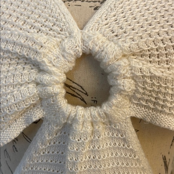 NEW White Knit Swim Coverup Size Medium - Picture 4 of 8